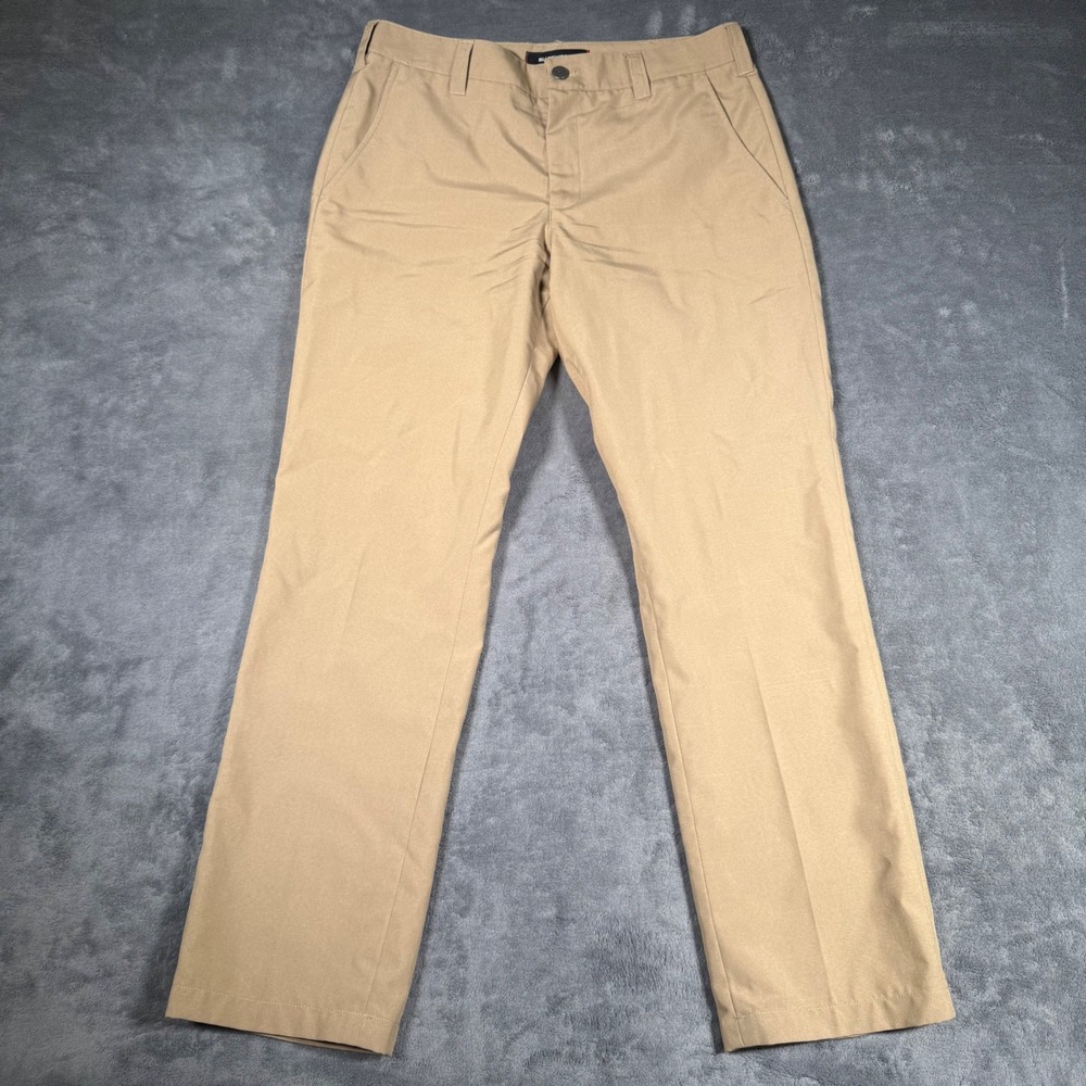 Bluffworks Original Pants Mens 32x30 Beige Khaki Workwear Travel Chino